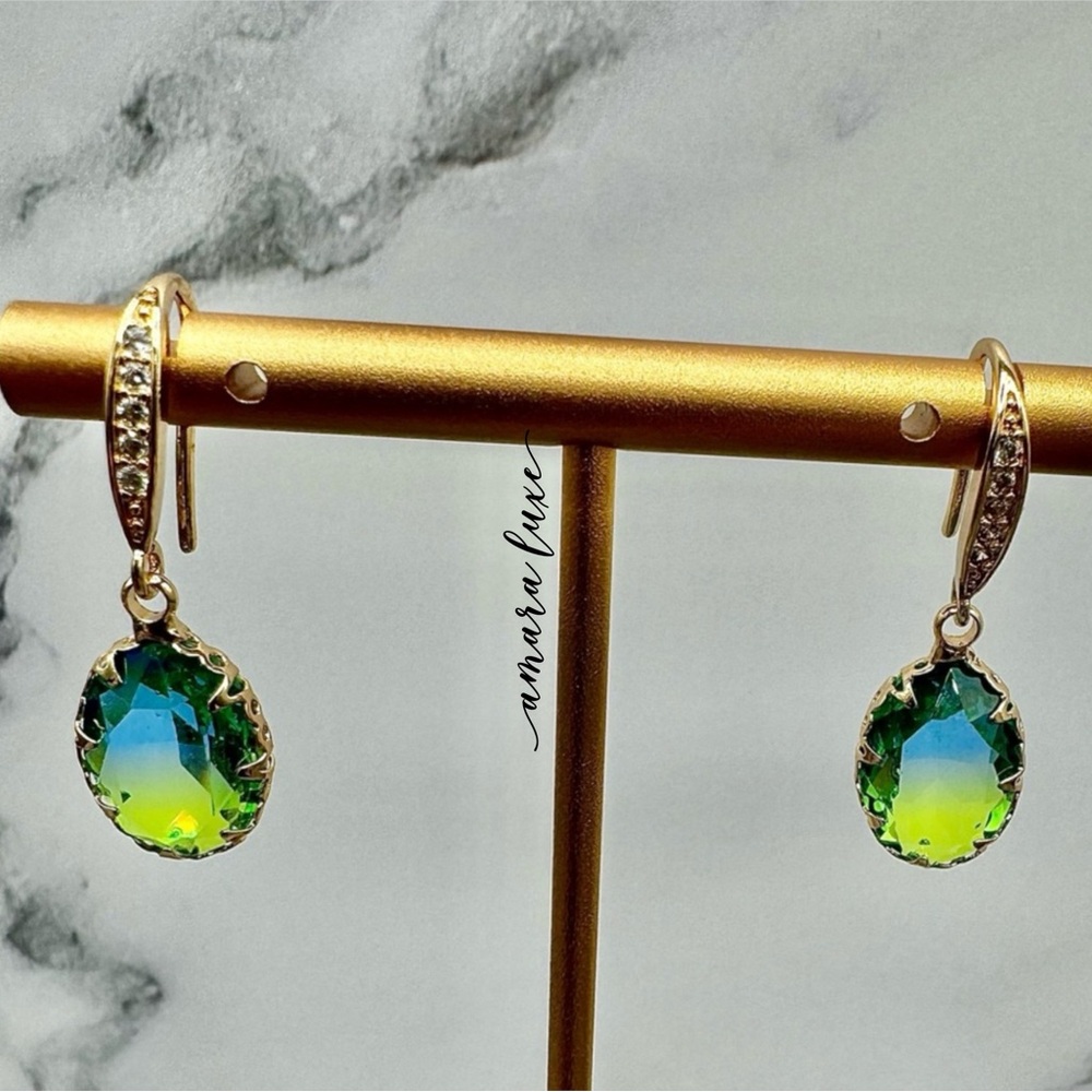 Tourmaline Gradient Drop Earrings - Picture 5 of 5